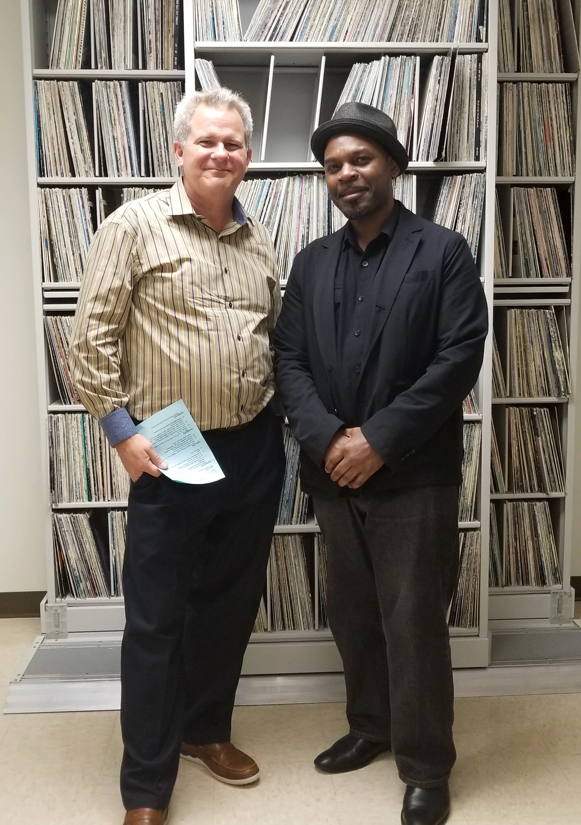 College of DuPage music professor Tom Tallman and composer/pianist Reginald Robinson