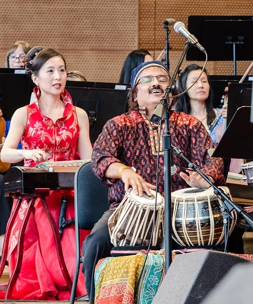 Musicians performing in Chicago Jazz Philharmonic’s first Chicago Immigrant Stories concert in the summer of 2018.