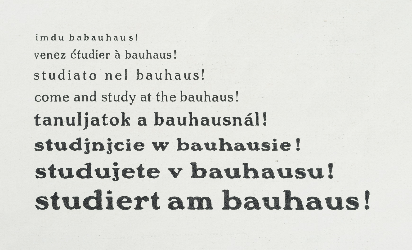 Hannes Meyer, (editor), “study at the bauhaus!” bauhaus, journal for design, 2 / 3, 1928. Photo credit : A. Körner, bildhübsche Fotografie, Institut für Auslandsbeziehungen