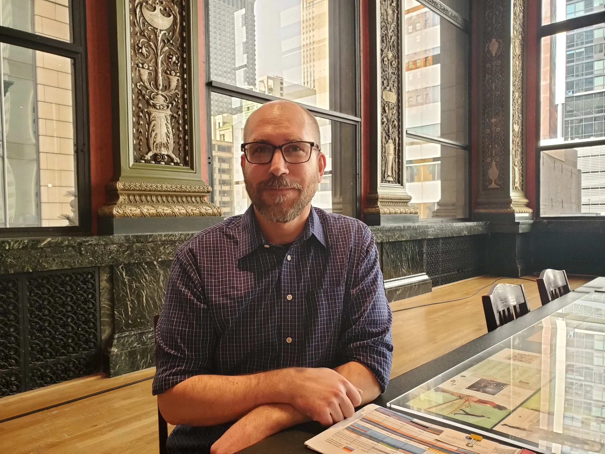 John Rich, DCASE dance & theater coordinator and co-curator of Goat Island Archive