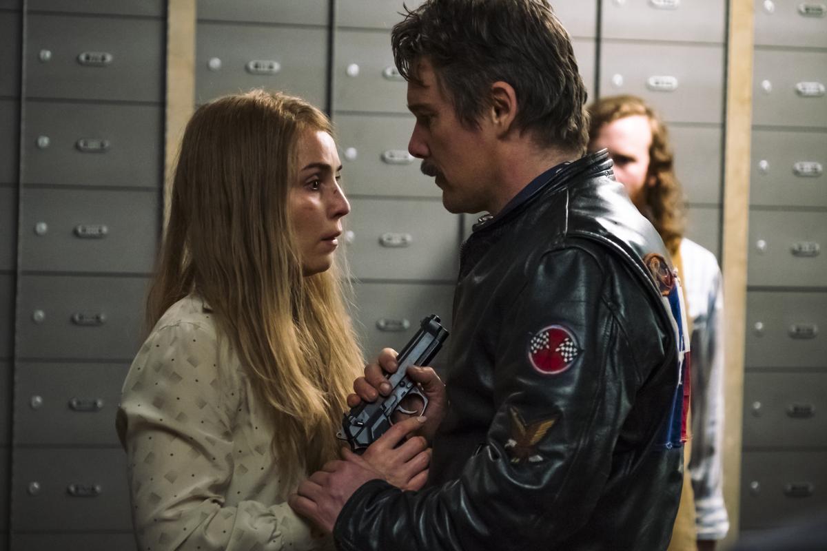 Noomi Rapace as Bianca & Ethan Hawke as Lars in STOCKHOLM
