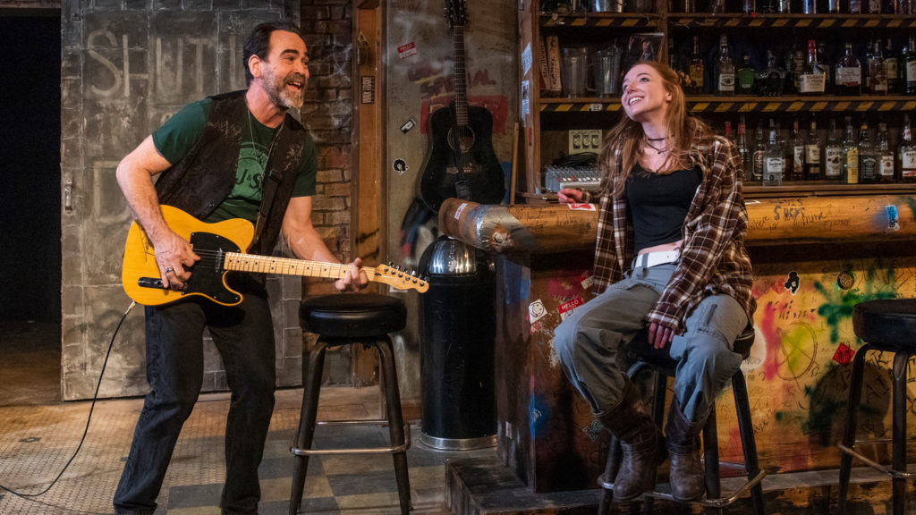 Jeff Mills and Lindsay Stock in Raven Theatre’s Chicago premiere of THE UNDENIABLE SOUND OF RIGHT NOW. Photo credit: Michael Brosilow