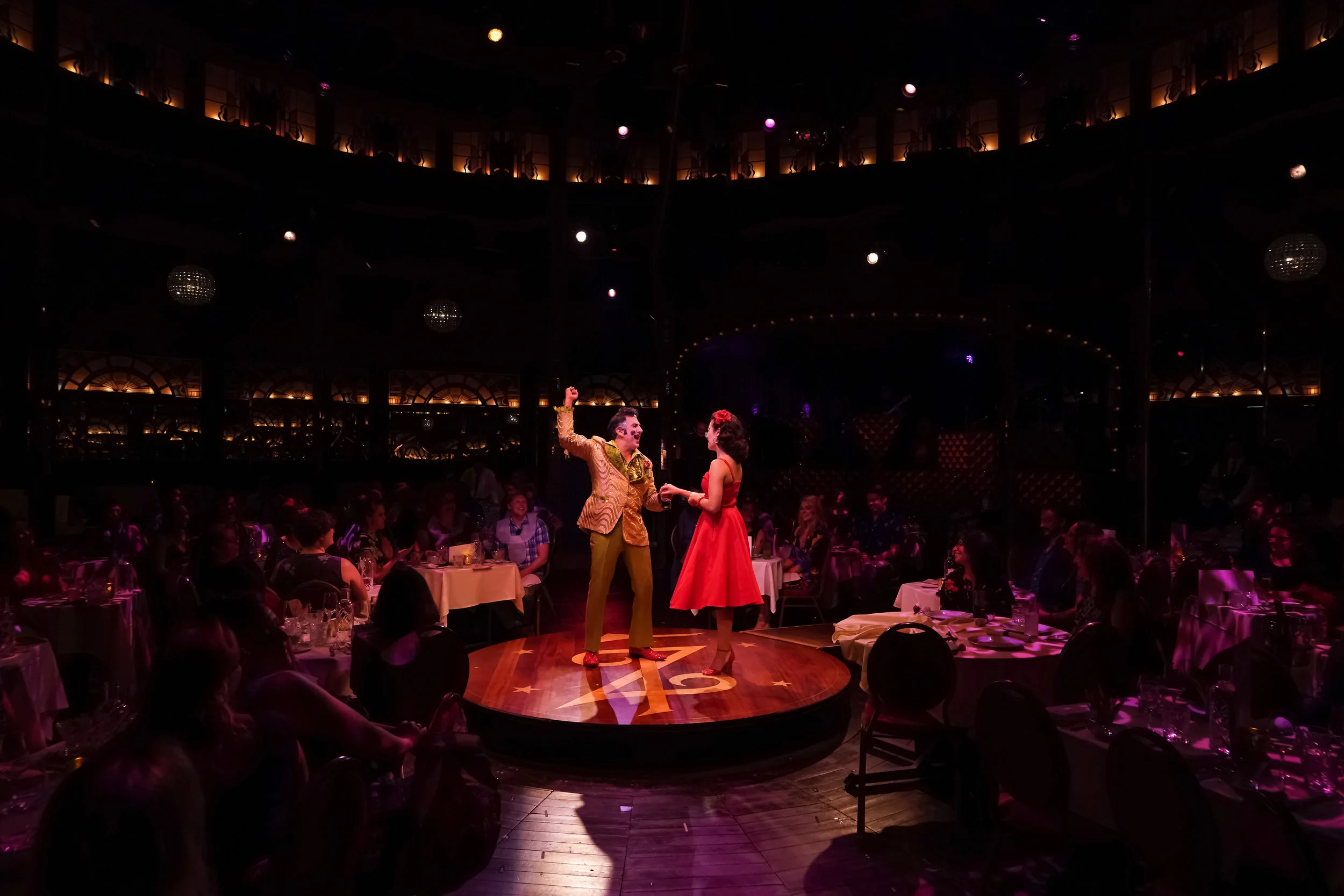 Cast members from Teatro ZinZanni’s LOVE, CHAOS & DINNER show