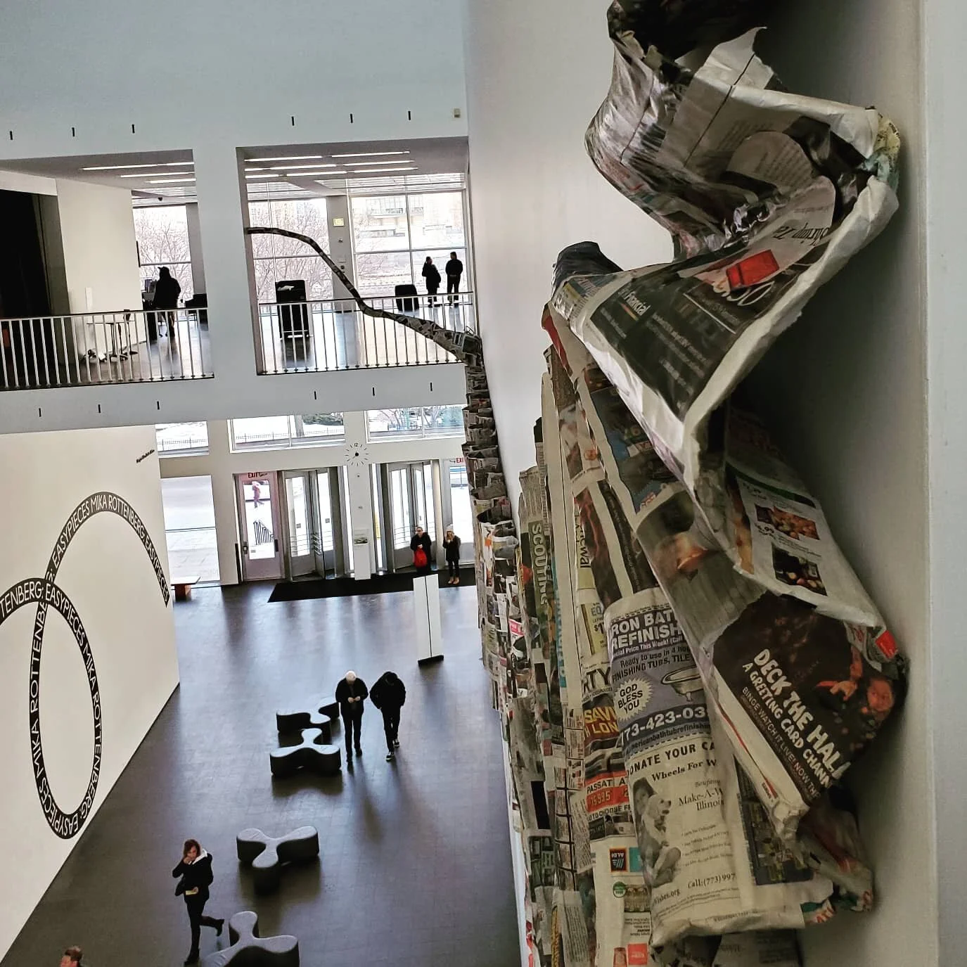 The exhibit’s lone commission, And a River Runs Through It, comes from sculptor Maren Hassinger