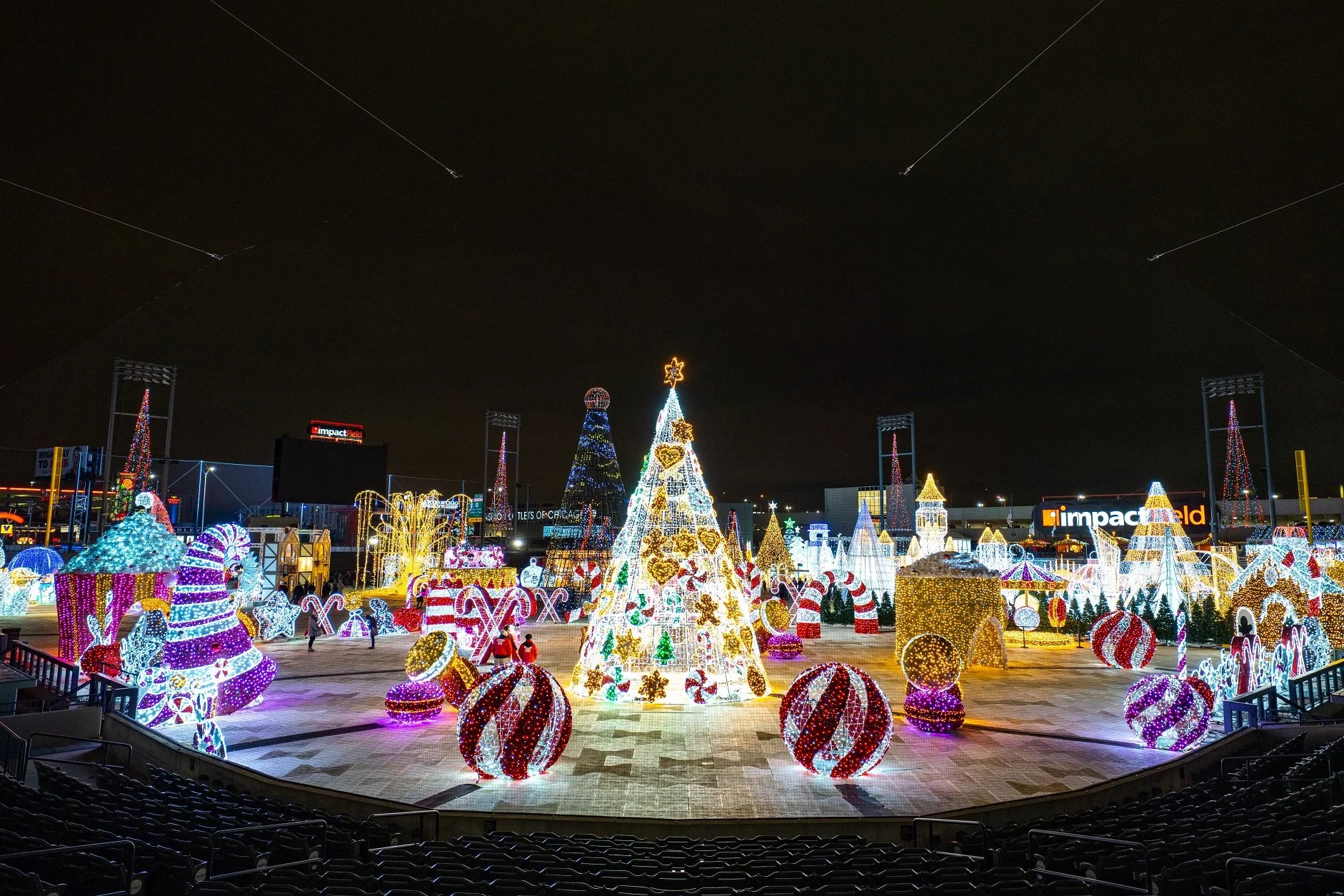 Minor League Baseball Field Making Spirits Bright