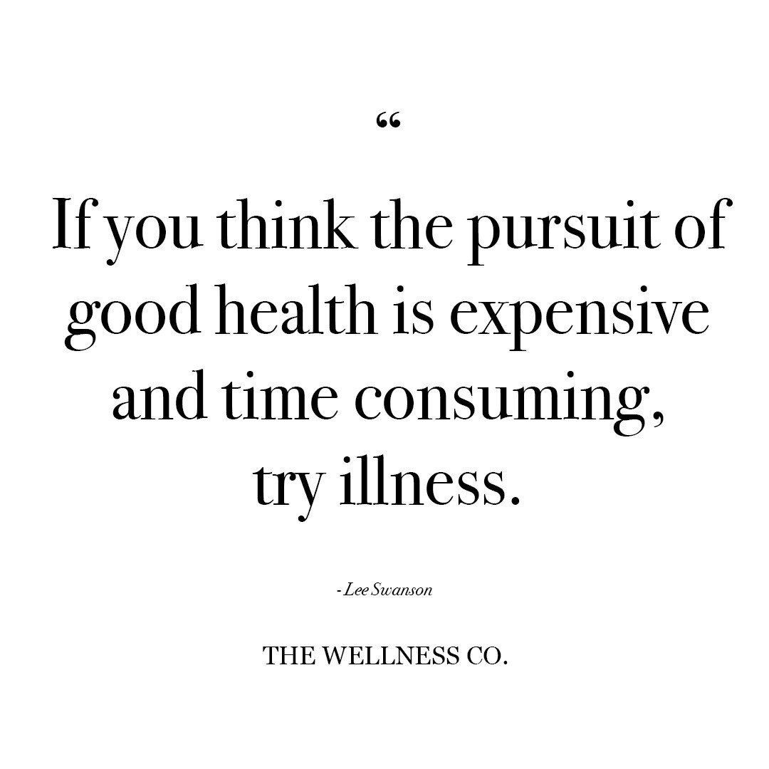 So true! 🙌 
Prioritize your health one step at a time, one healthy habit at a time. It will pay off in the long run!
.
.
.
.
.
#TheWellnessCo #Toronto #QOTD #Quote #QuoteOfTheDay #Health #GoodHealth #Healthy #Wellness #Holistic #HealthyLiving