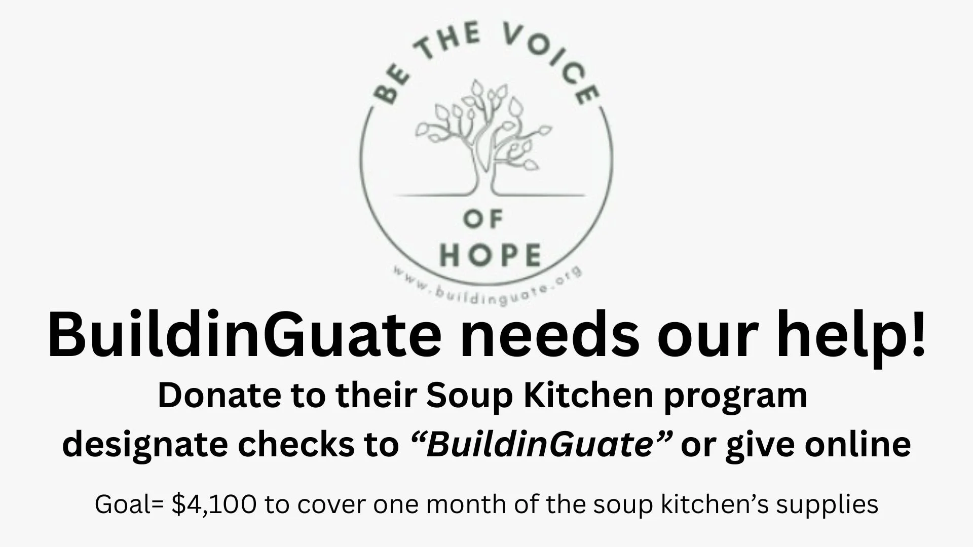 BuildinGUATE -Soup Kitchen Giving