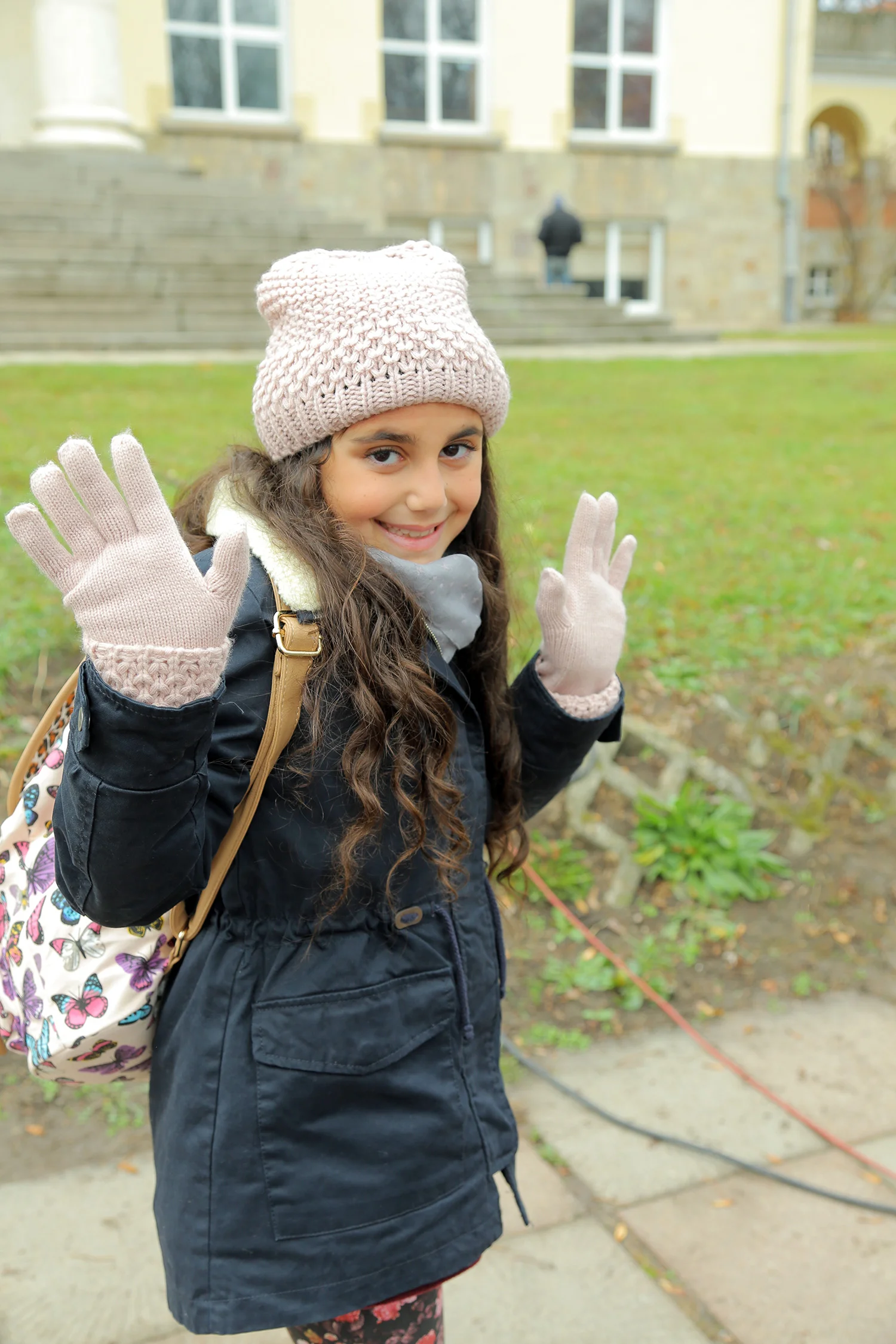 Seanna enjoying filming this movie, An Enchanted Ruby.