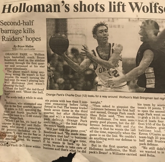 Holloman's Shots Lift Wolfson