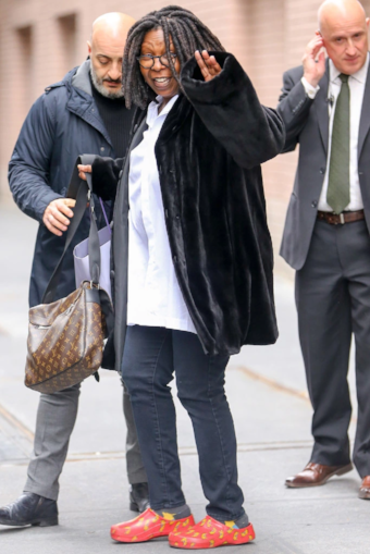 Whoopi Goldberg in Crocs