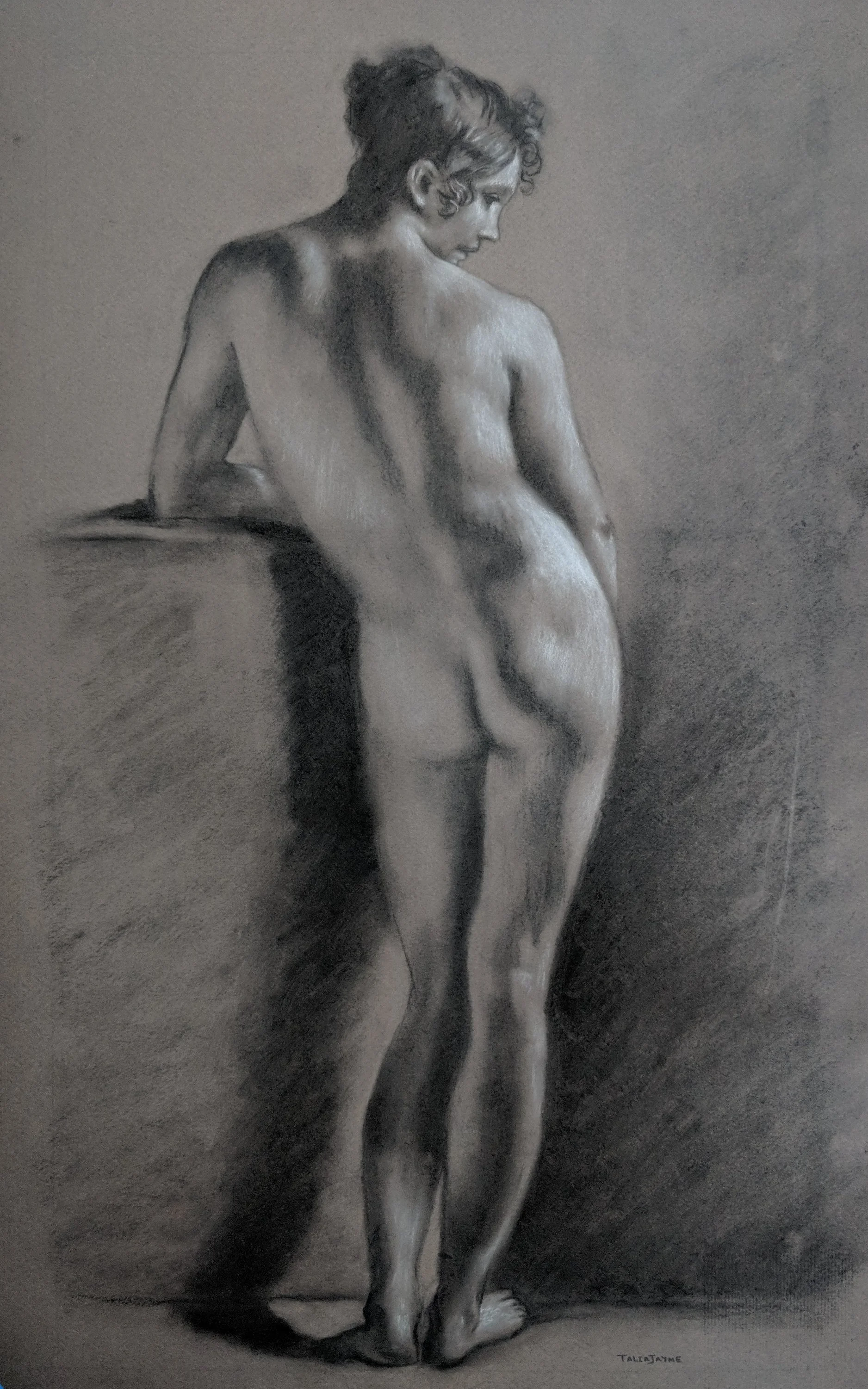Female Nude- Pierre-Paul Prud’hon master copy.