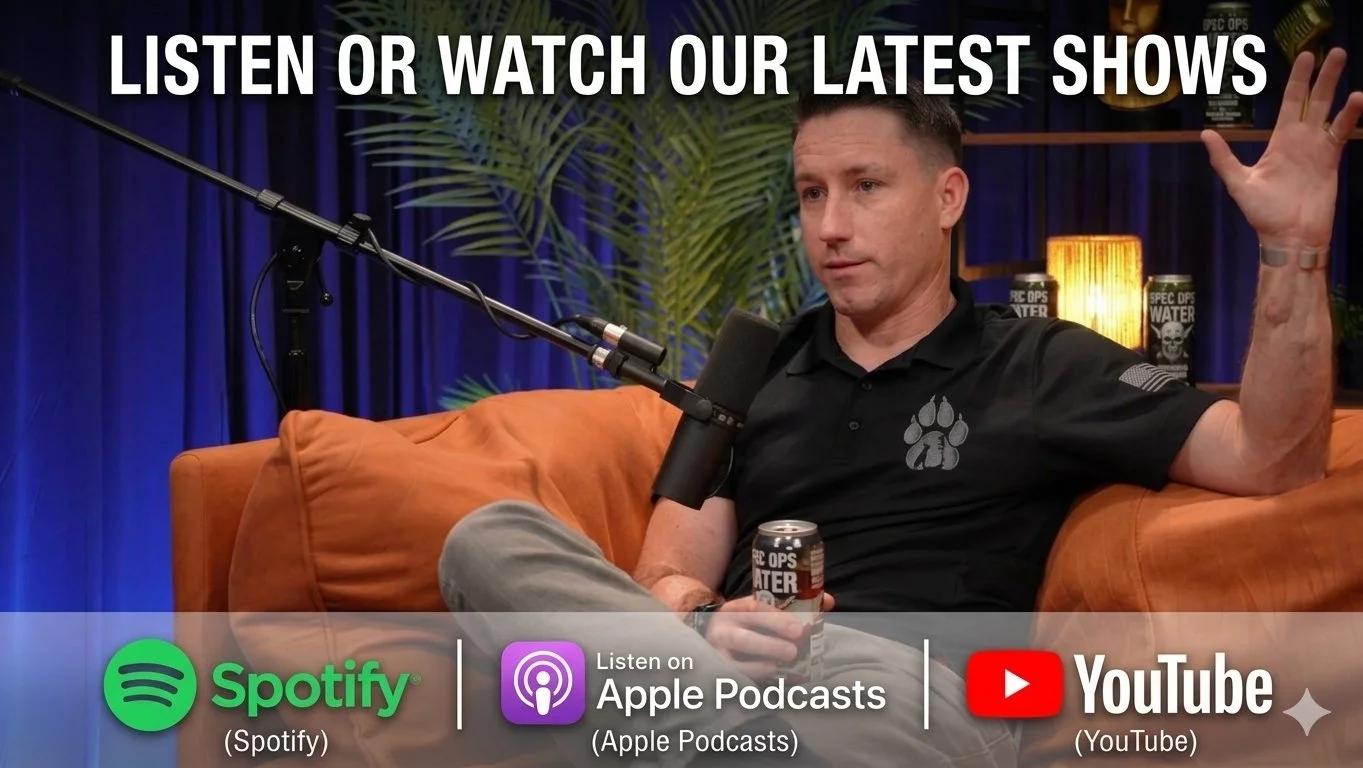 Podcast episodes Sgt. Alfred Brenner has appeared on as a guest available on all major platforms to include spotify, apple podcast, and youtube.