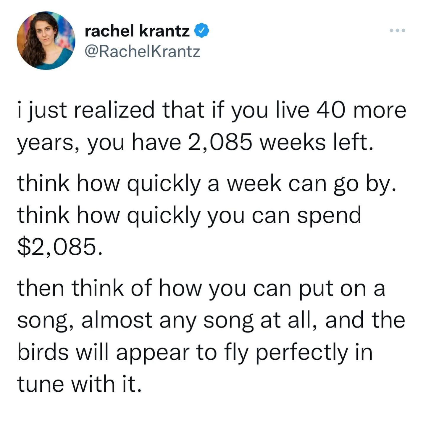 Reminder for 2022: if you&rsquo;re reading this, you&rsquo;re still alive. #reality #birds #alive #2022 #newyear