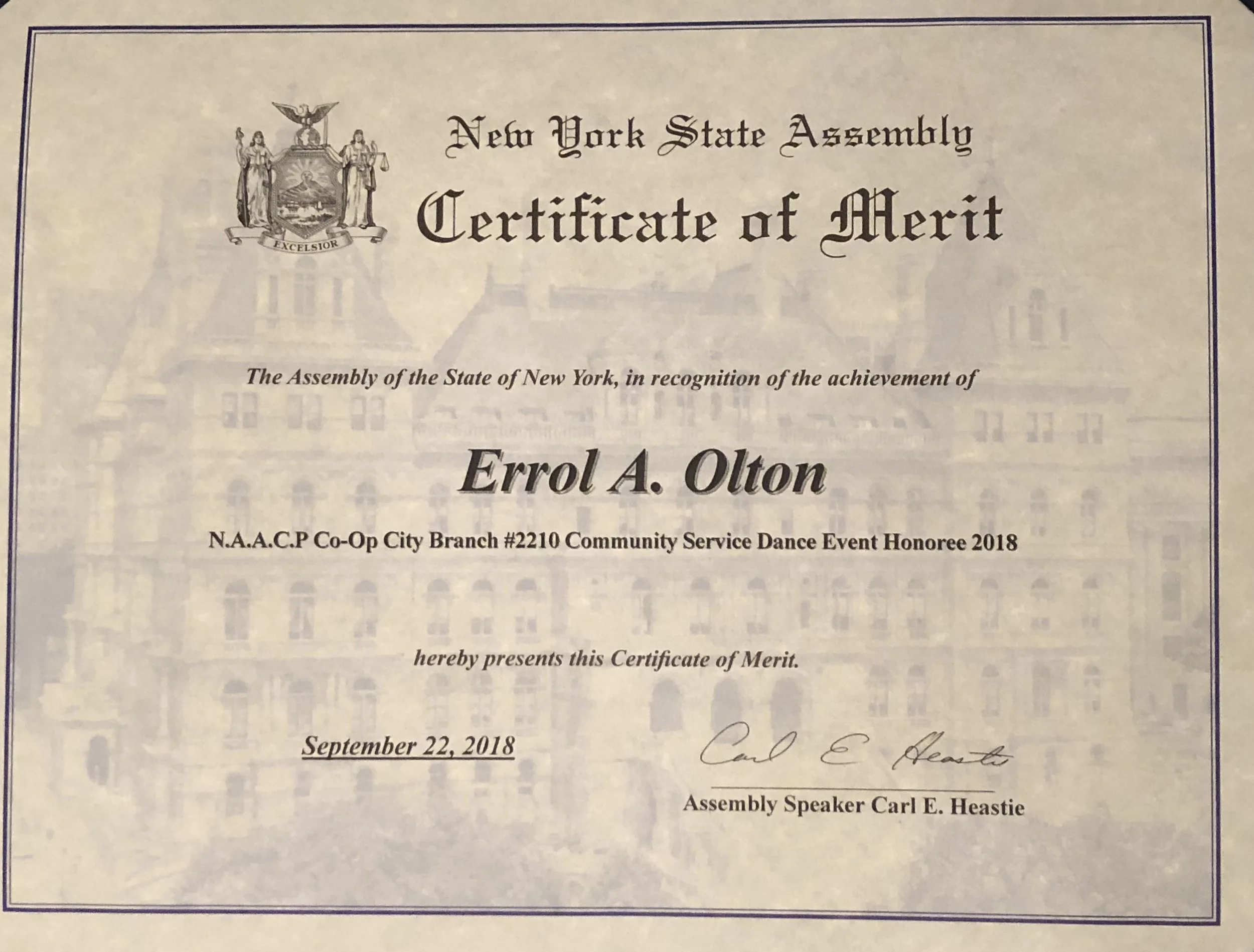 New York State Assembly Speaker Carl Heastie