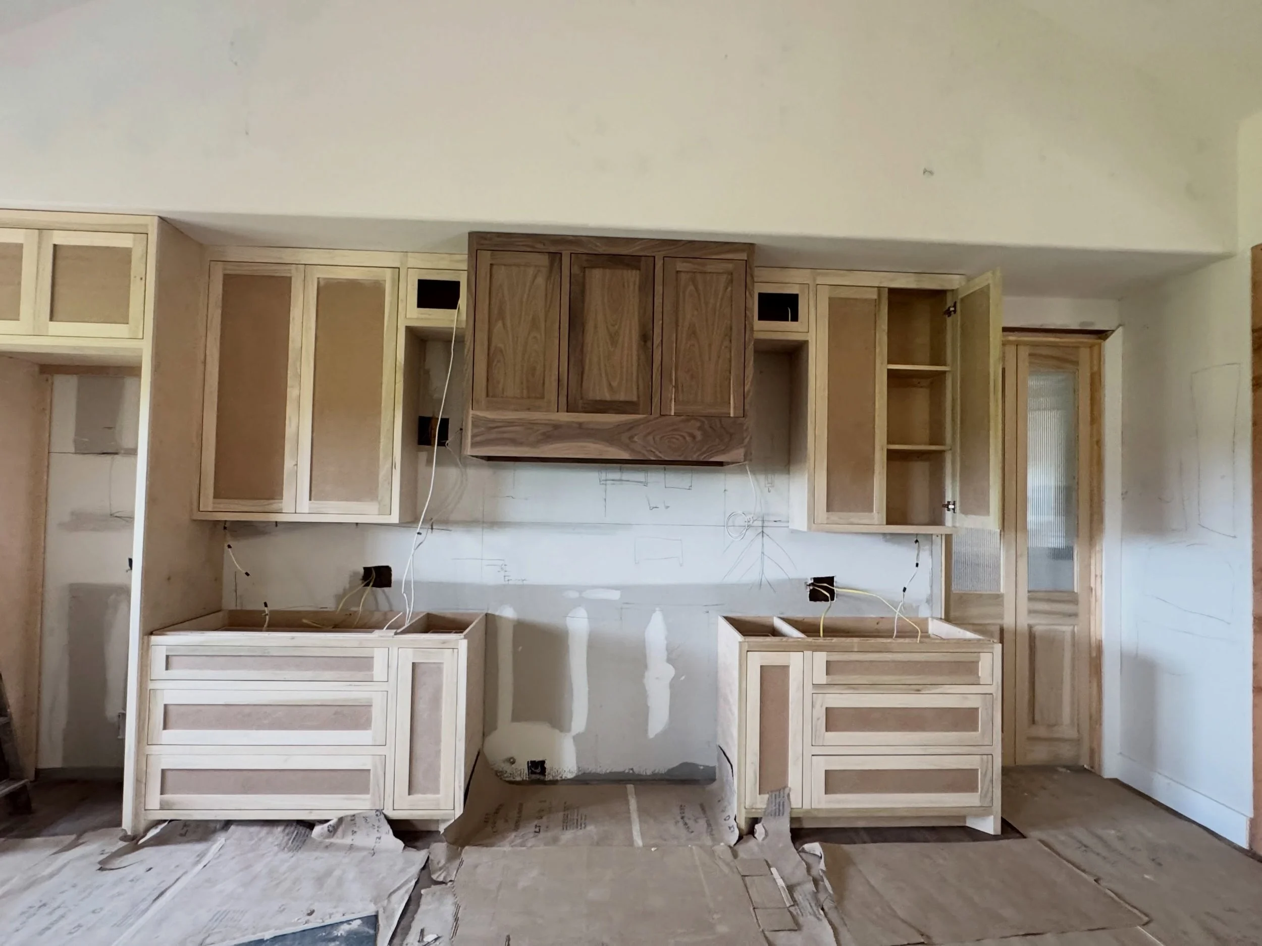 The cabinetry in this home is starting to go in and we&rsquo;re already loving how the space is coming together. Cabinets truly transform a home&mdash;bringing in warmth, function, and personality. We can&rsquo;t wait to show you the finished product