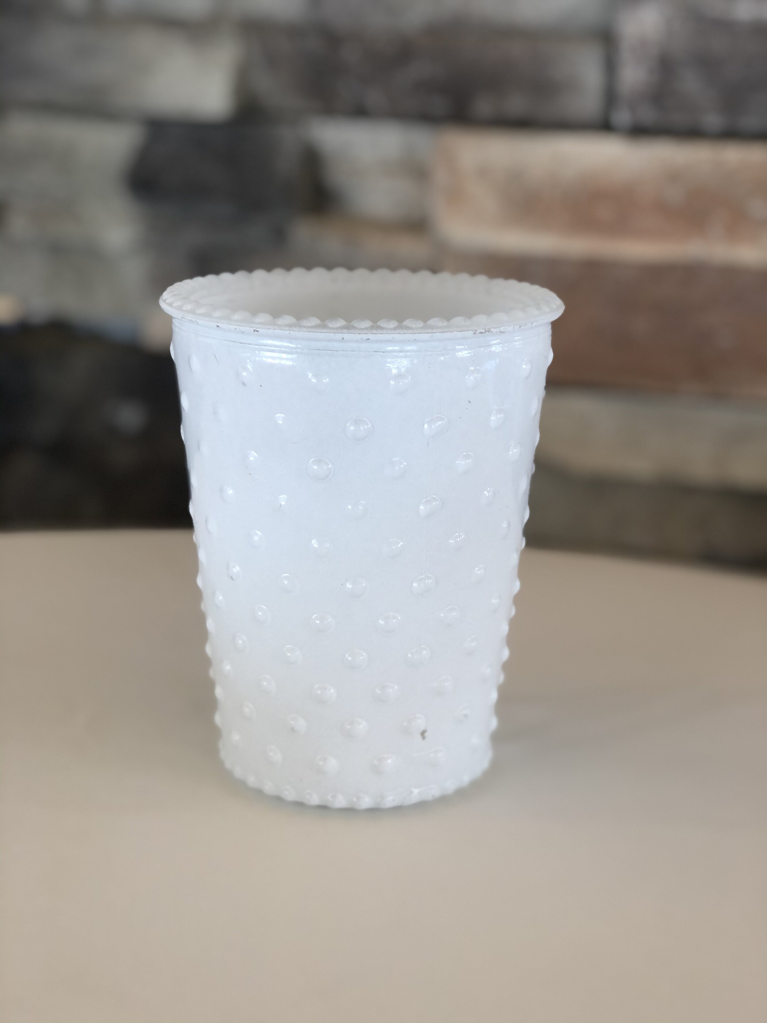White Dot Vase- 6 Available