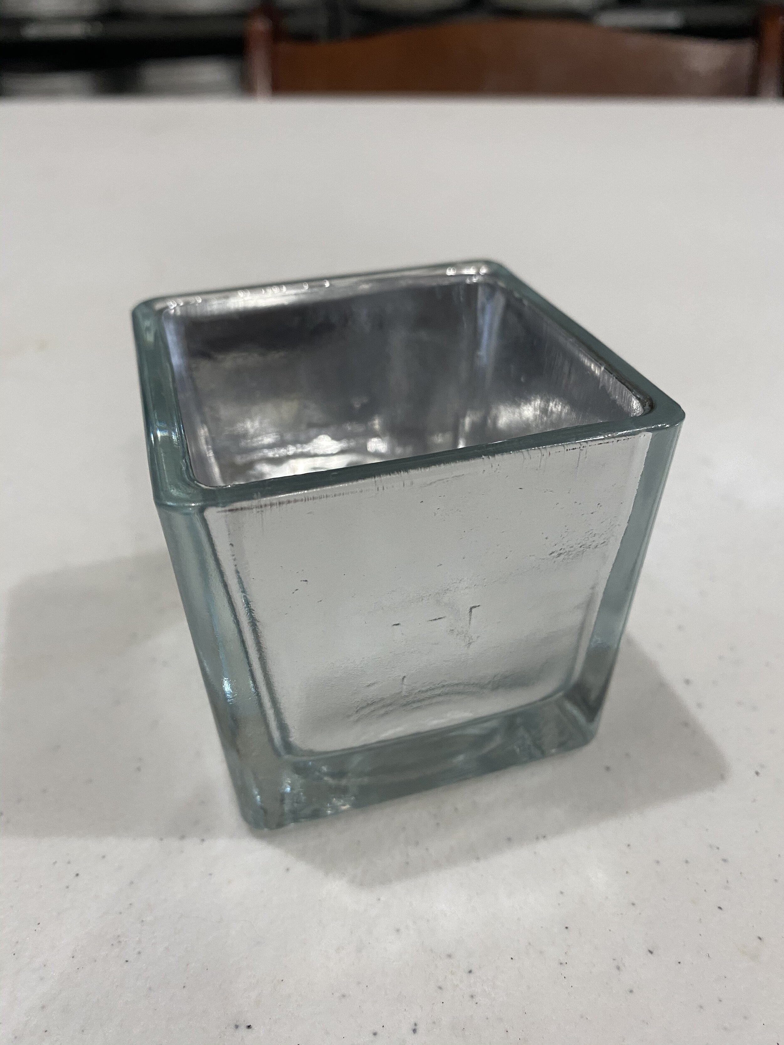 Square Silver Tee Light- 20 Available