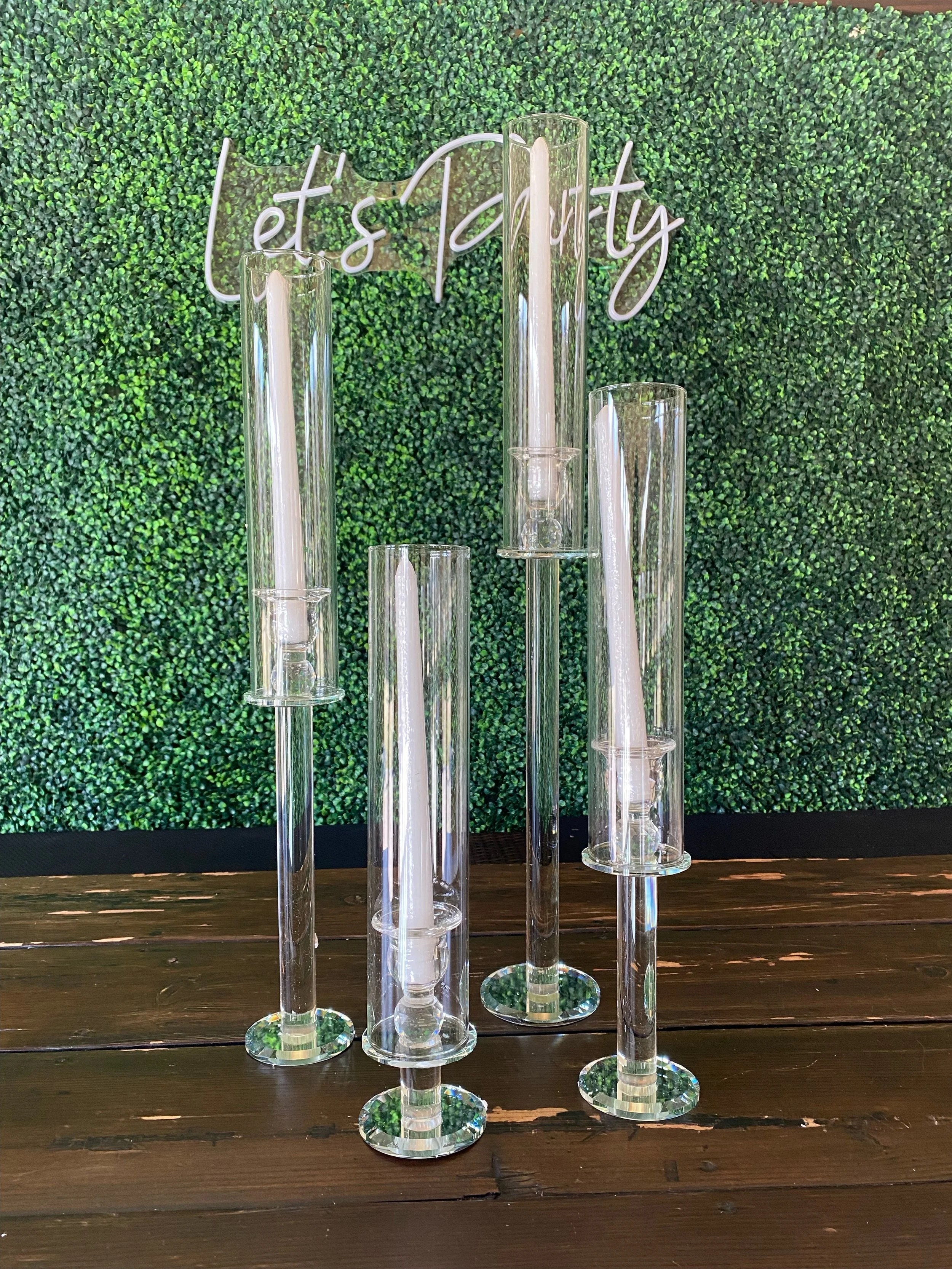 Hurricane Taper Candle Holders **