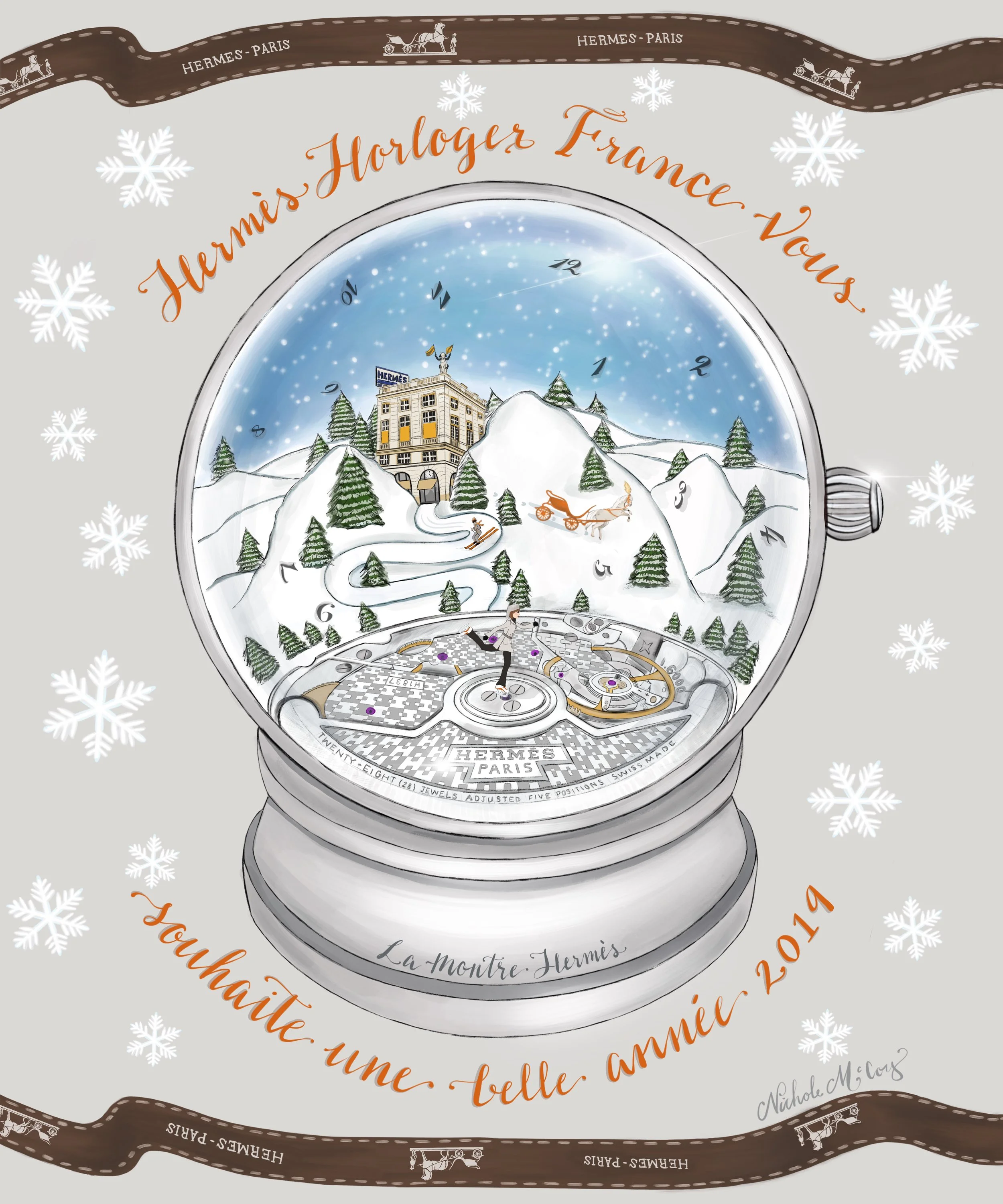 Hermès LMH 2018 Holiday Card