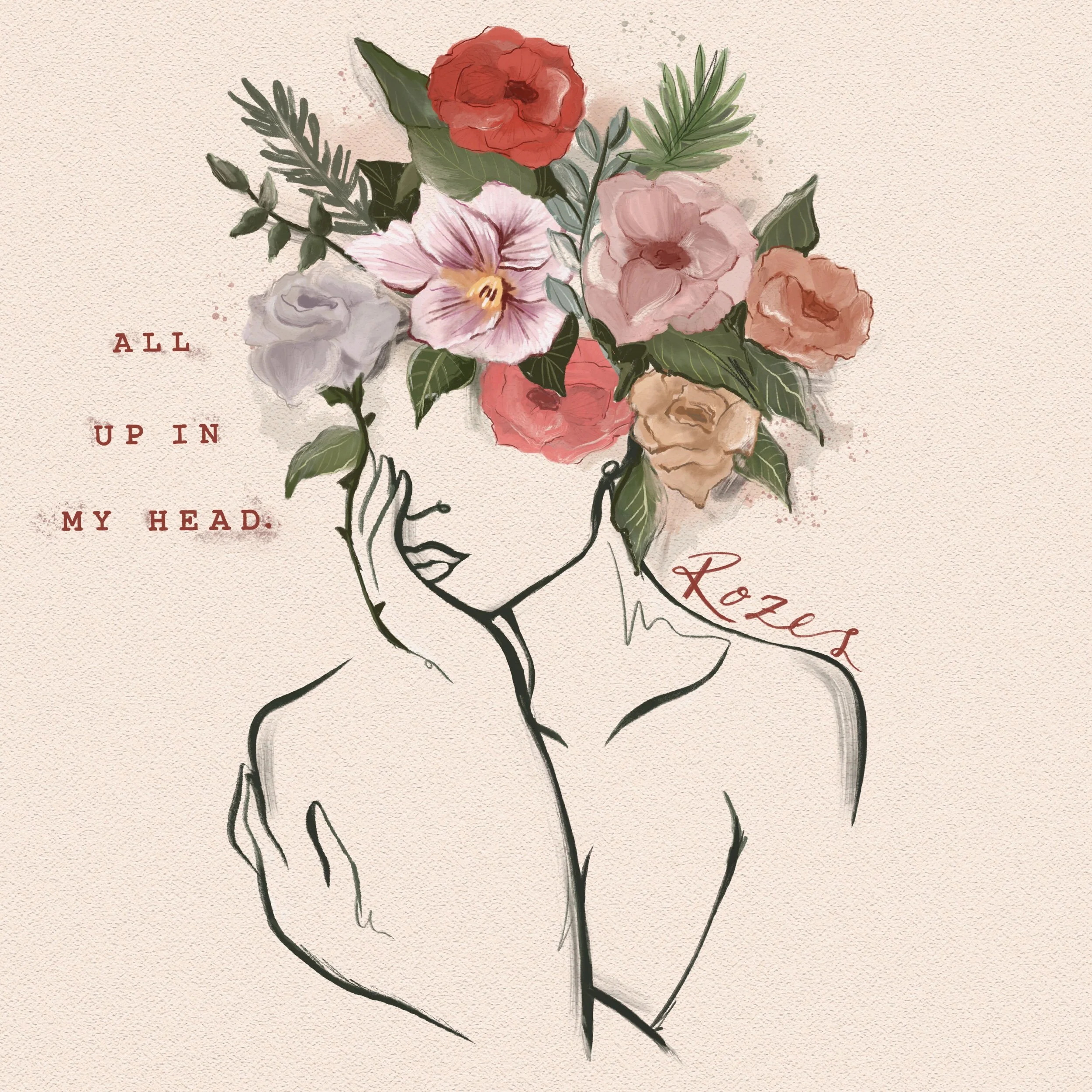 Rozes “all up in my head” album cover