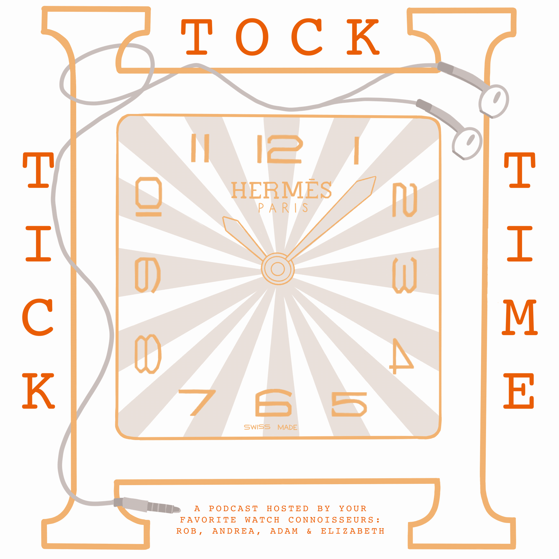 Hermès internal watch podcast logo design