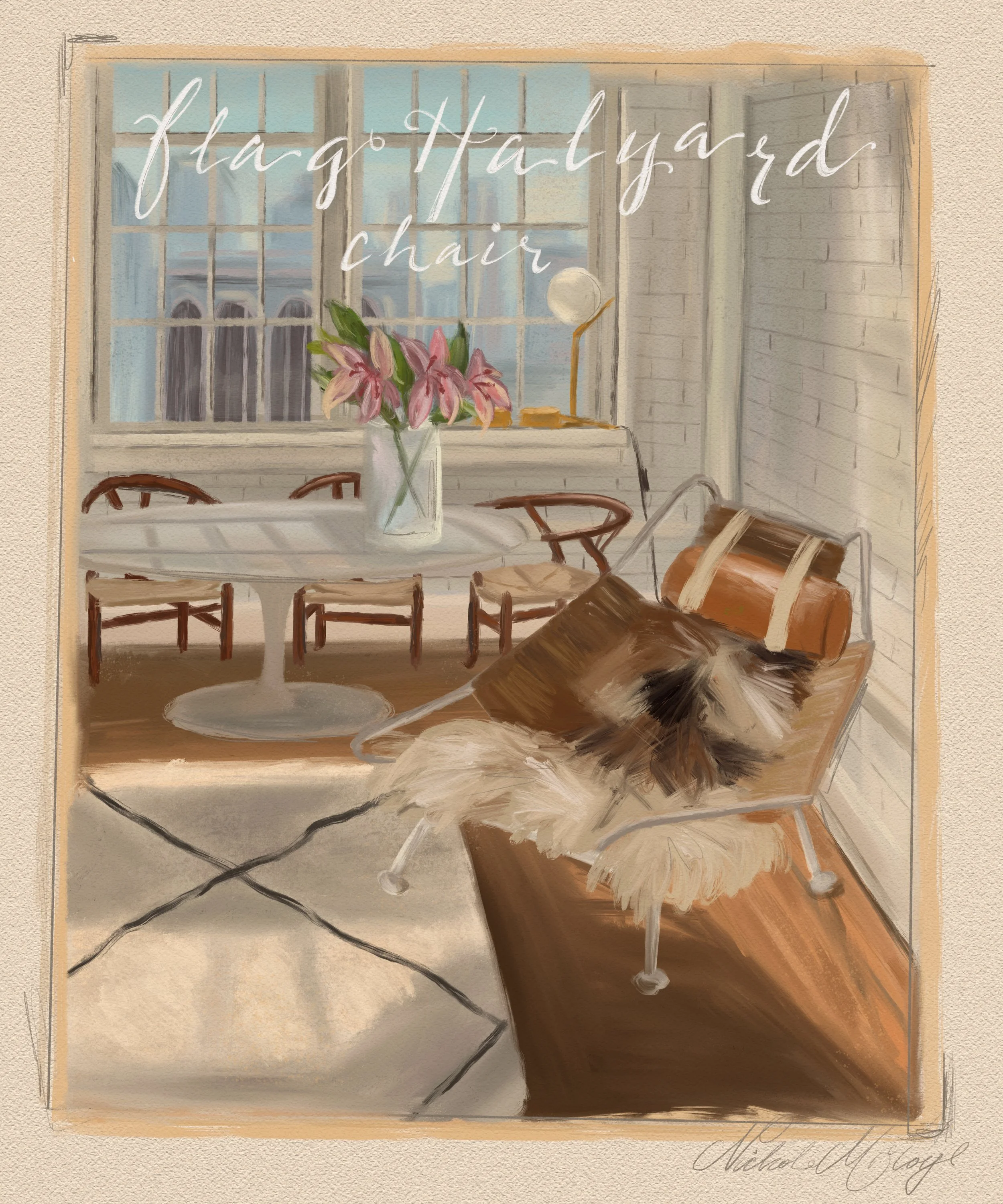Nichole McCoy Art Print Flag Halyard Chair