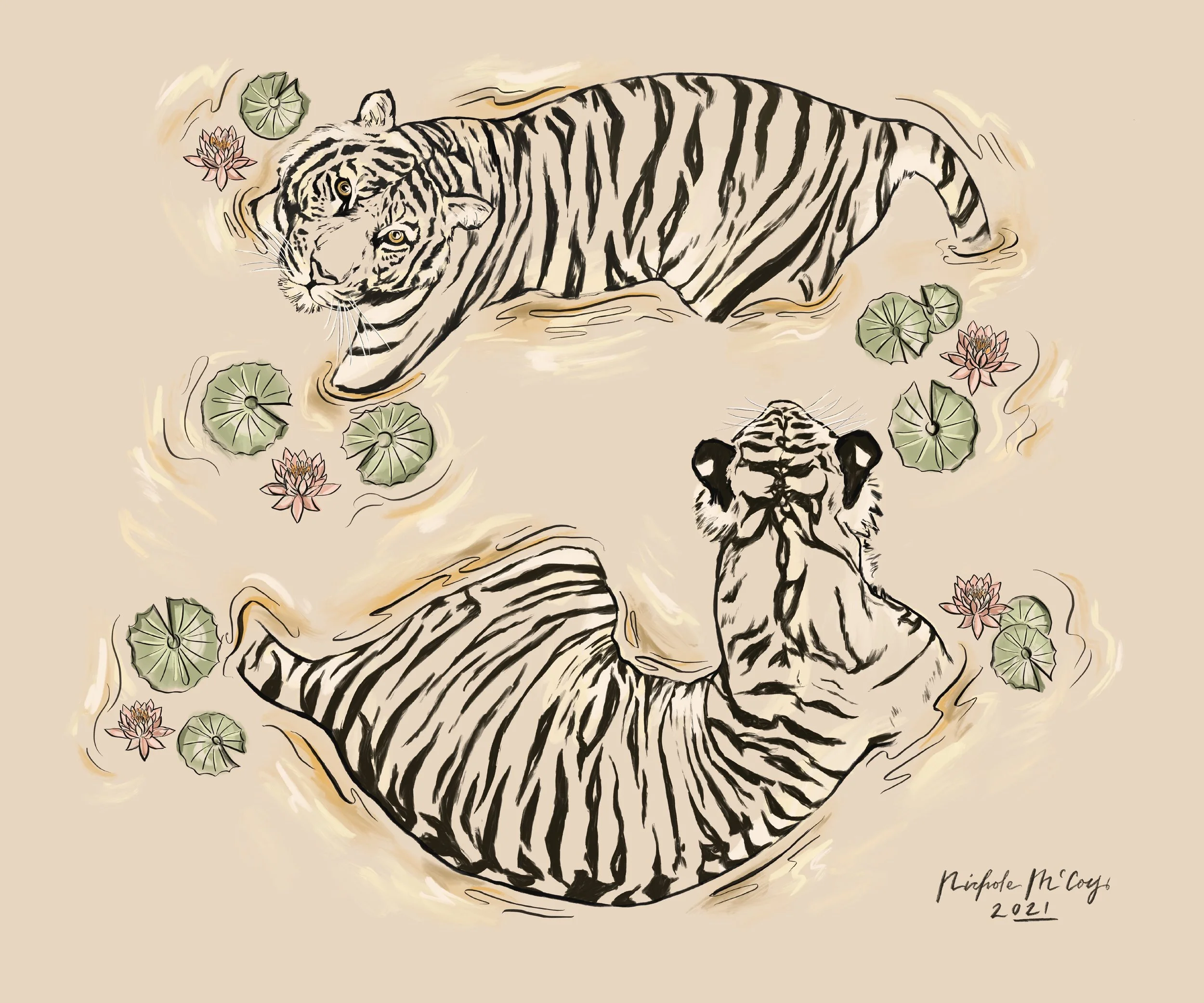 Nichole McCoy Art Print Tiger Lily