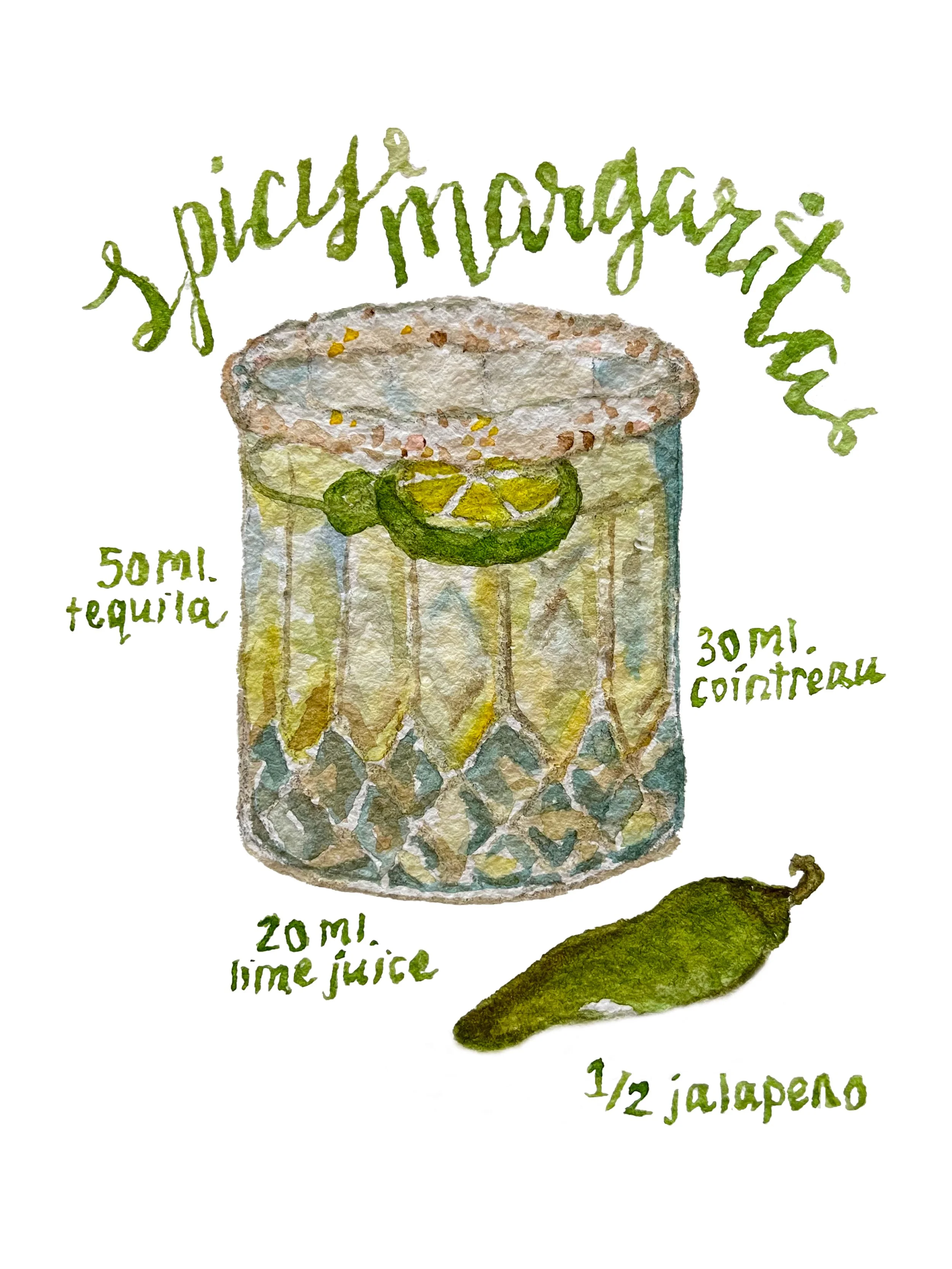 Nichole McCoy Art Print Spicy Margarita