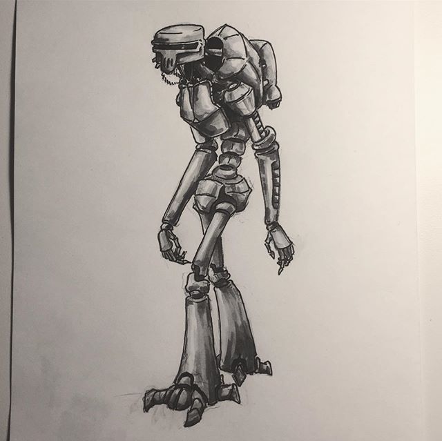 A robot friend!
#drawing #ink #penandpaper #robot #conceptart #characterdesign #characterart #characterartist