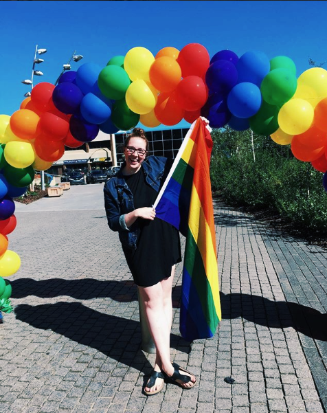 At my hometown's very first Pride celebration in 2017. 