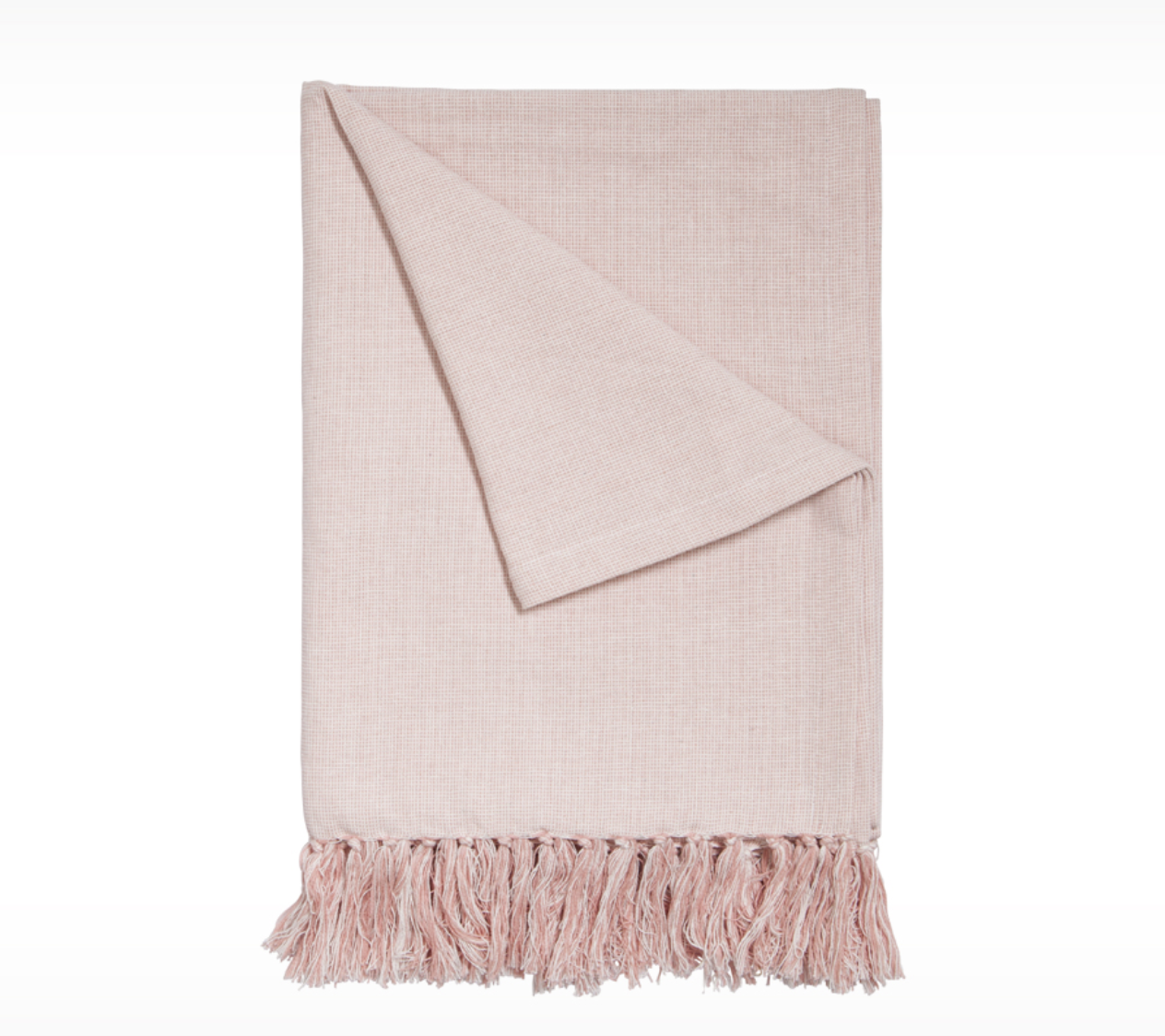 If you know me, you know I am never far away from a throw blanket. Comfort comes hand in hand with wrapping yourself up with something soft and warm! Deep down, I am a blue/green girl but this soft blush throw gets me rethinking things! 