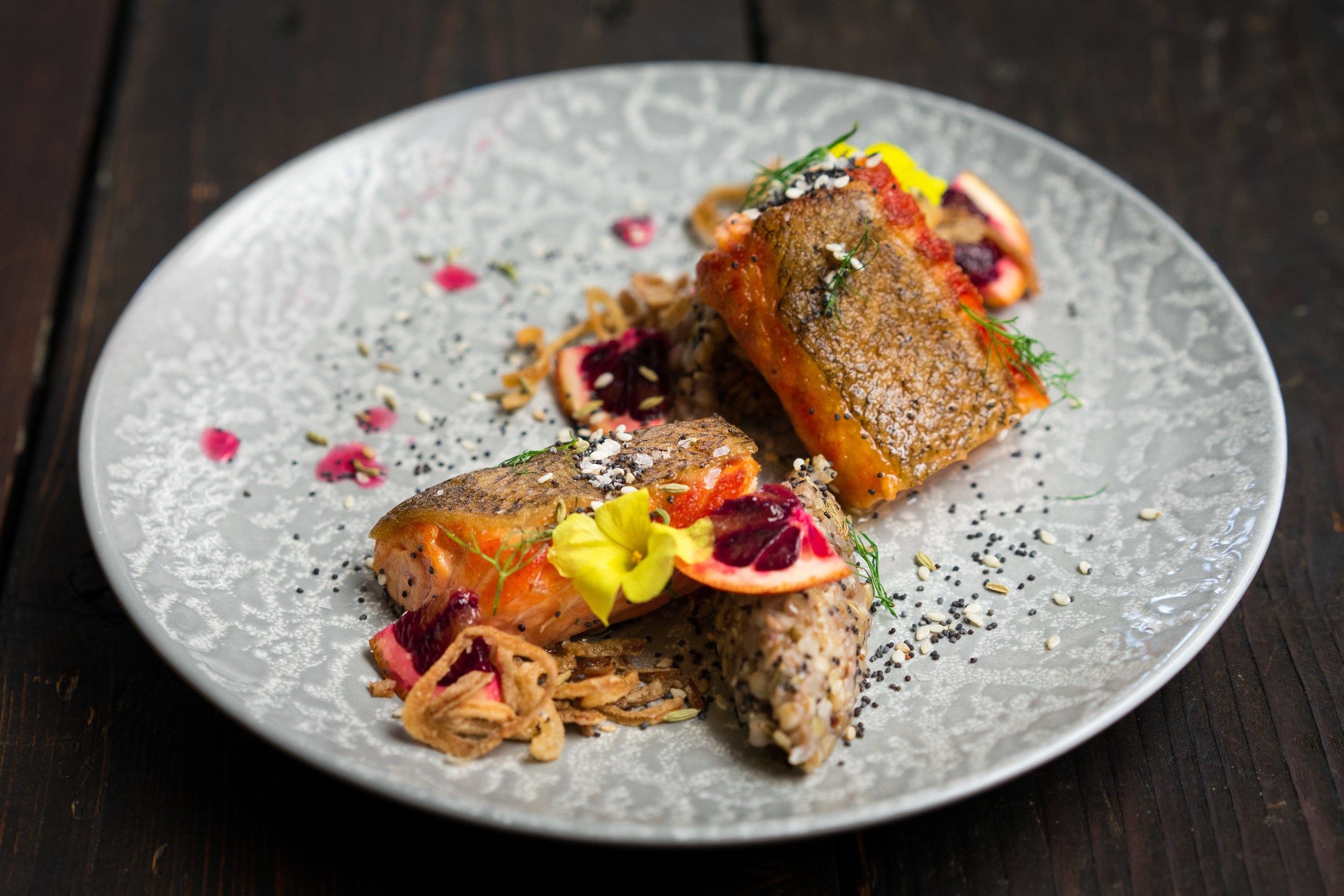 Crispy Skin Roasted Salmon