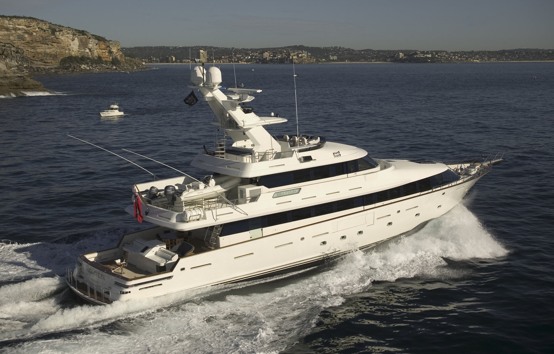  In 2012, M/Y Mea Culpa returned to New Zealand for the first time since her 2003 launch. It was a significant moment: during her time ‘back home’, she was to clock over her first 100,000 nautical miles.  Like crossing the equator for the first time,