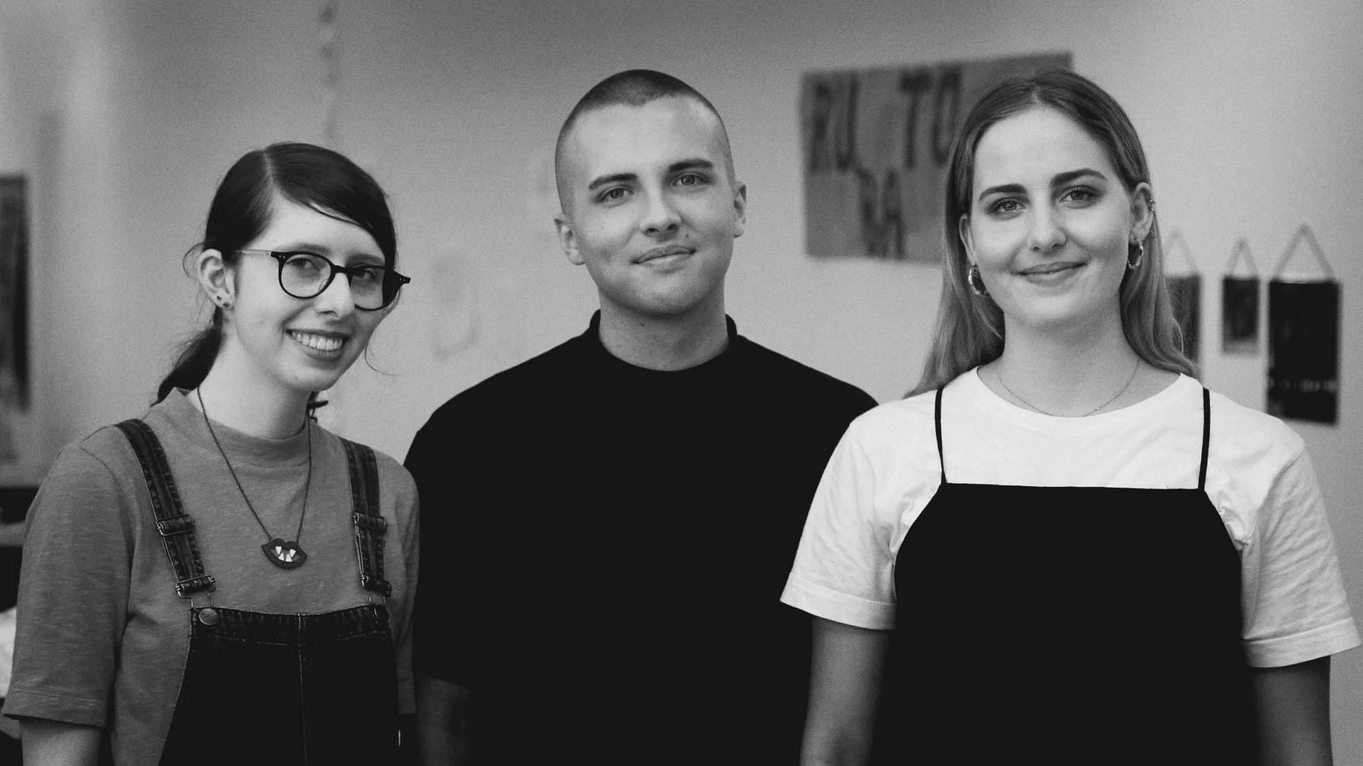 Left to right: Olivia Lacey, Aden Sargeant, Phoebe Kelly