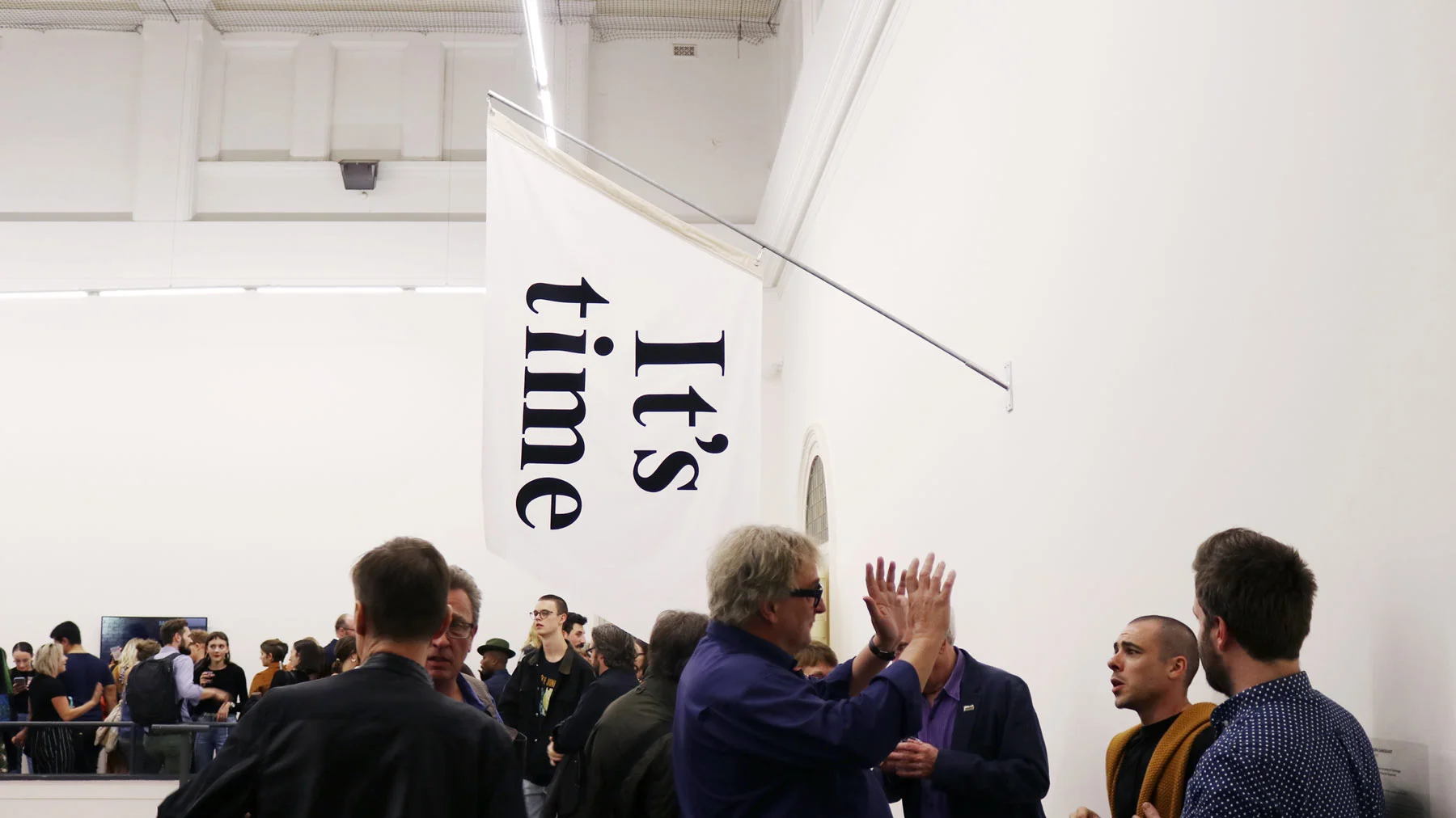 'Flag 3' (2018) on display at the opening night of HATCHED.