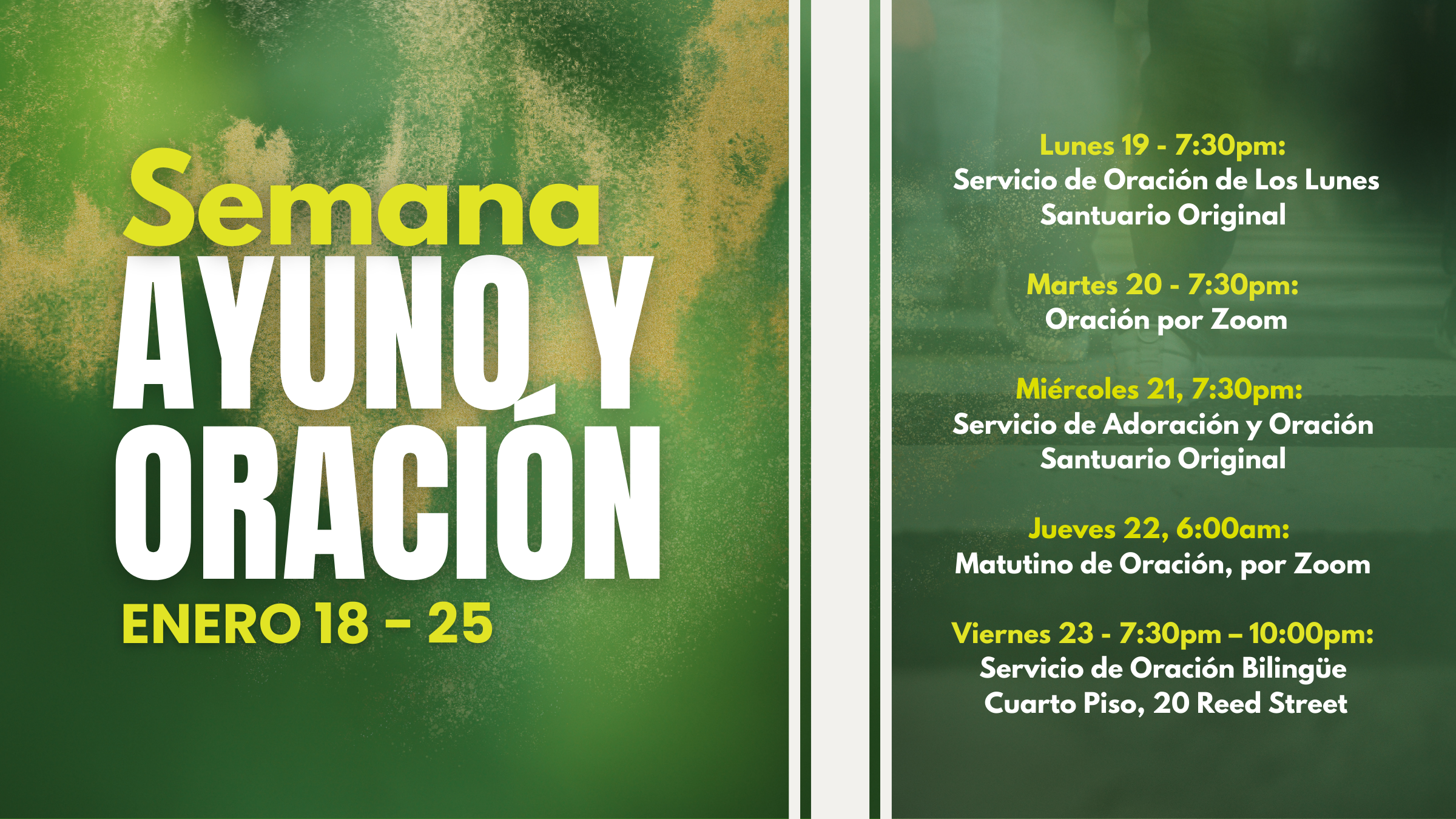 Semana de ayuno y oración 