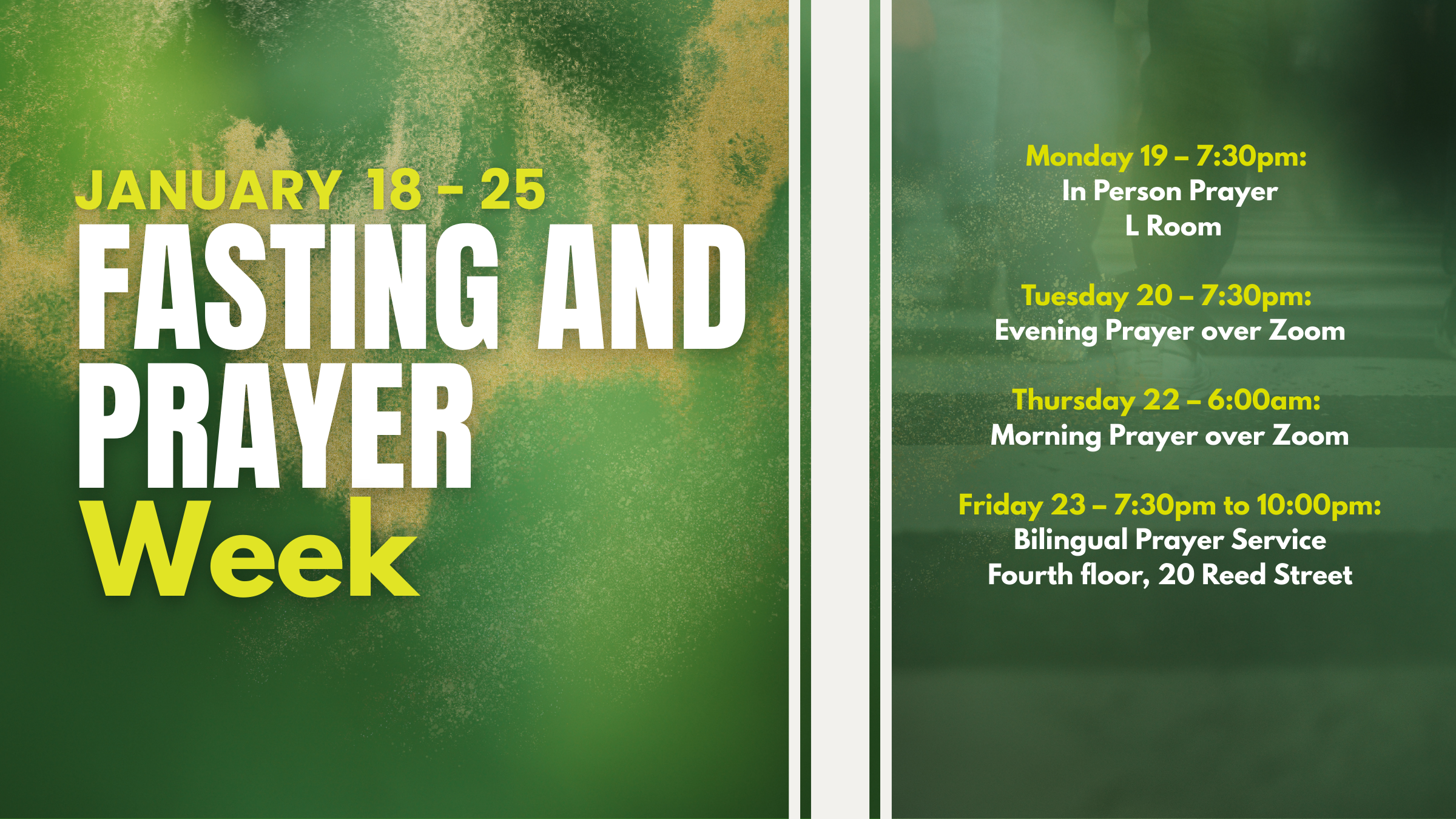 Week of fasting and prayer