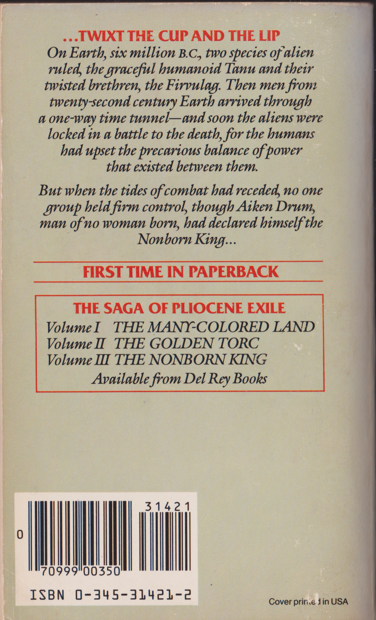 The Nonborn King by Julian May-Back.png