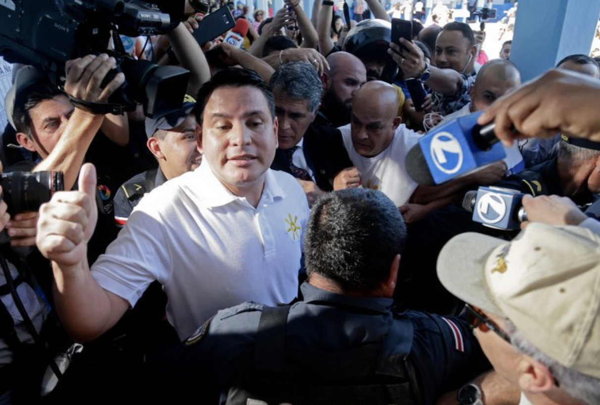 Photo: Fabricio Alvarado after he won Sundays first round of presidential voting in San Jose, Costa Rica. Source: NYT 