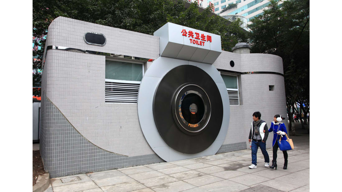A public toilet in China (CNN)