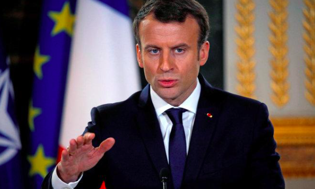 French President Emmanuel Macron (Arab News/AFP)