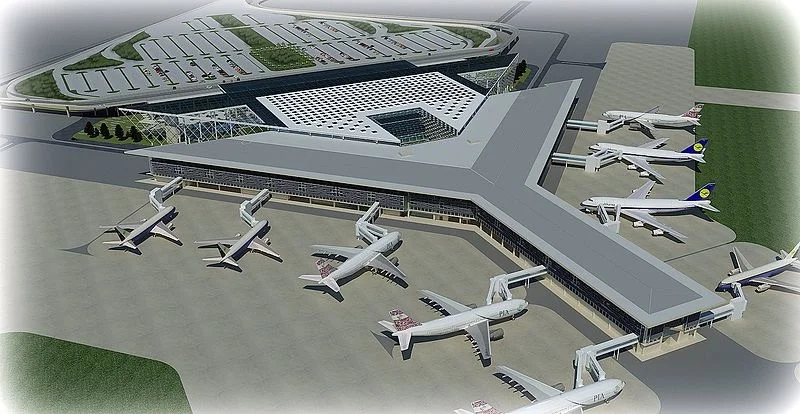 The design of the new Islamabad International Airport. (Source: Wikimedia Commons )