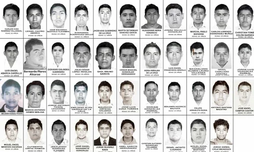 The 43 missing school boys Source: The Guardian