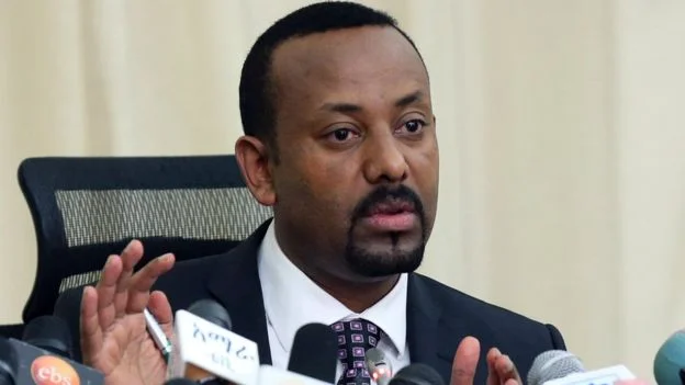 Abiy Ahmed speaking at a press conference August 25, 2018, Photo: Kumera Gemechu/Reuters