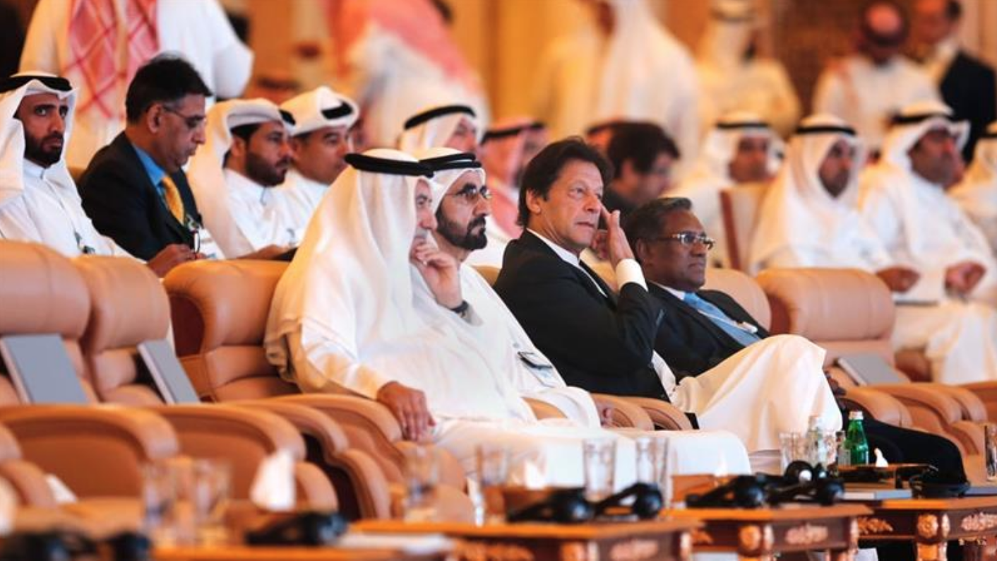 Prime Minister Imran Khan at the Future Investment Initiate in Riyadh, Saudi Arabia on October 23. Photo: Amr Nabil/Associated Press