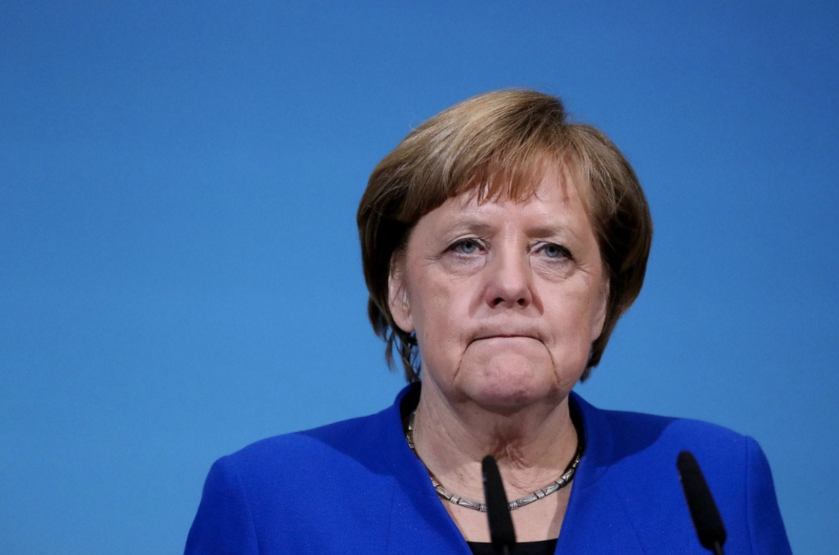 Angela Merkel announces she will not seek re-election. Photo: Krisztian Bocsi/Bloomberg News
