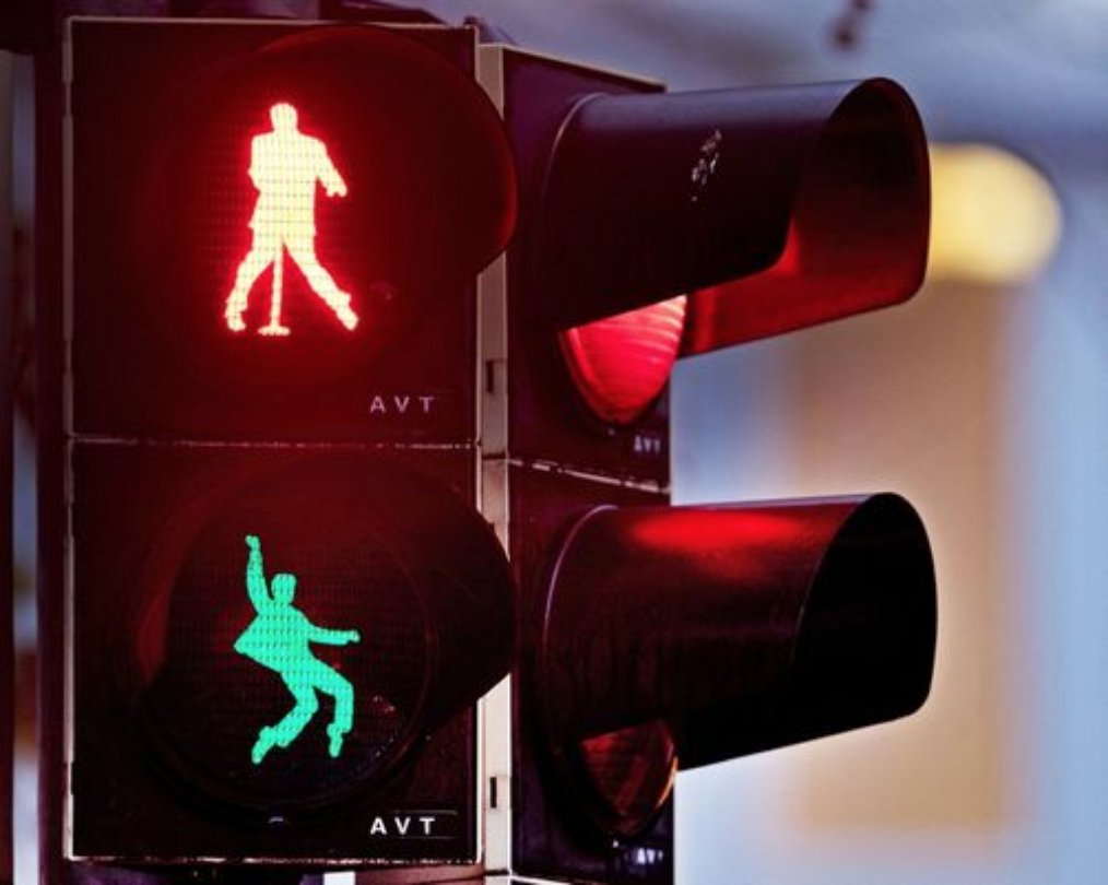 New Elvis Presley traffic lights in Friedberg, Germany. Photo: commercial appeal