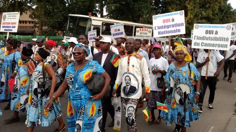 Protests taking place May 2018 in English speaking regions of Cameroon Photo: Reuters