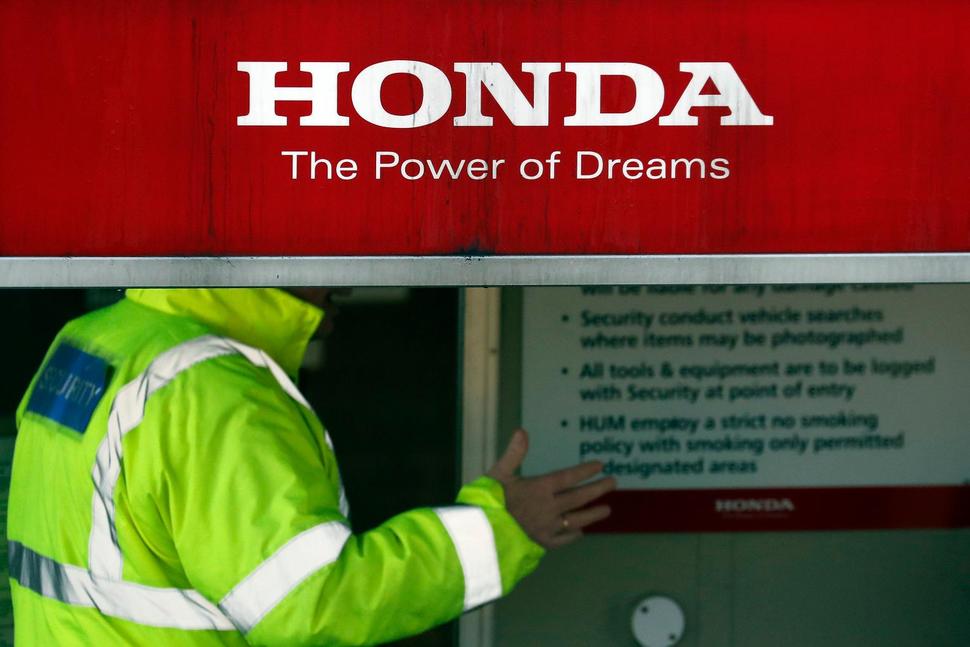 Entrance to Honda’s Swindon factory. (Photo: Frank Augstein - AP )