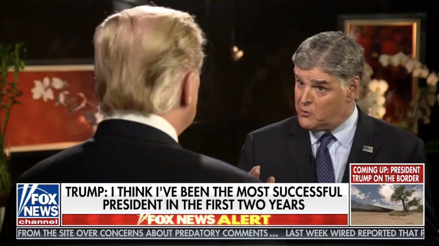 President Trump appeared on Fox News, firing back at Cohen on his statements made on Daniels. Credit: Fox News